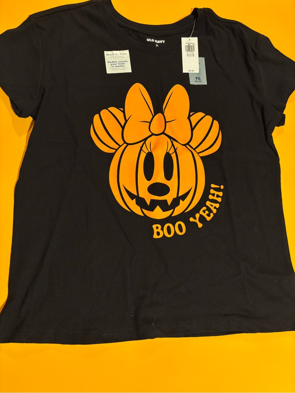 Old Navy Children’s Minnie Mouse Pumpkin Graphic Tee-shirt XL (14-16)